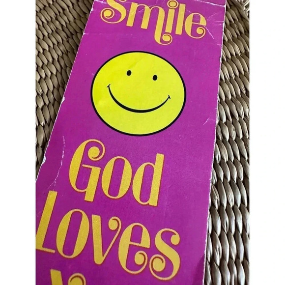 Vintage SMILE GOD love you Bookmark - Picture 4 of 8